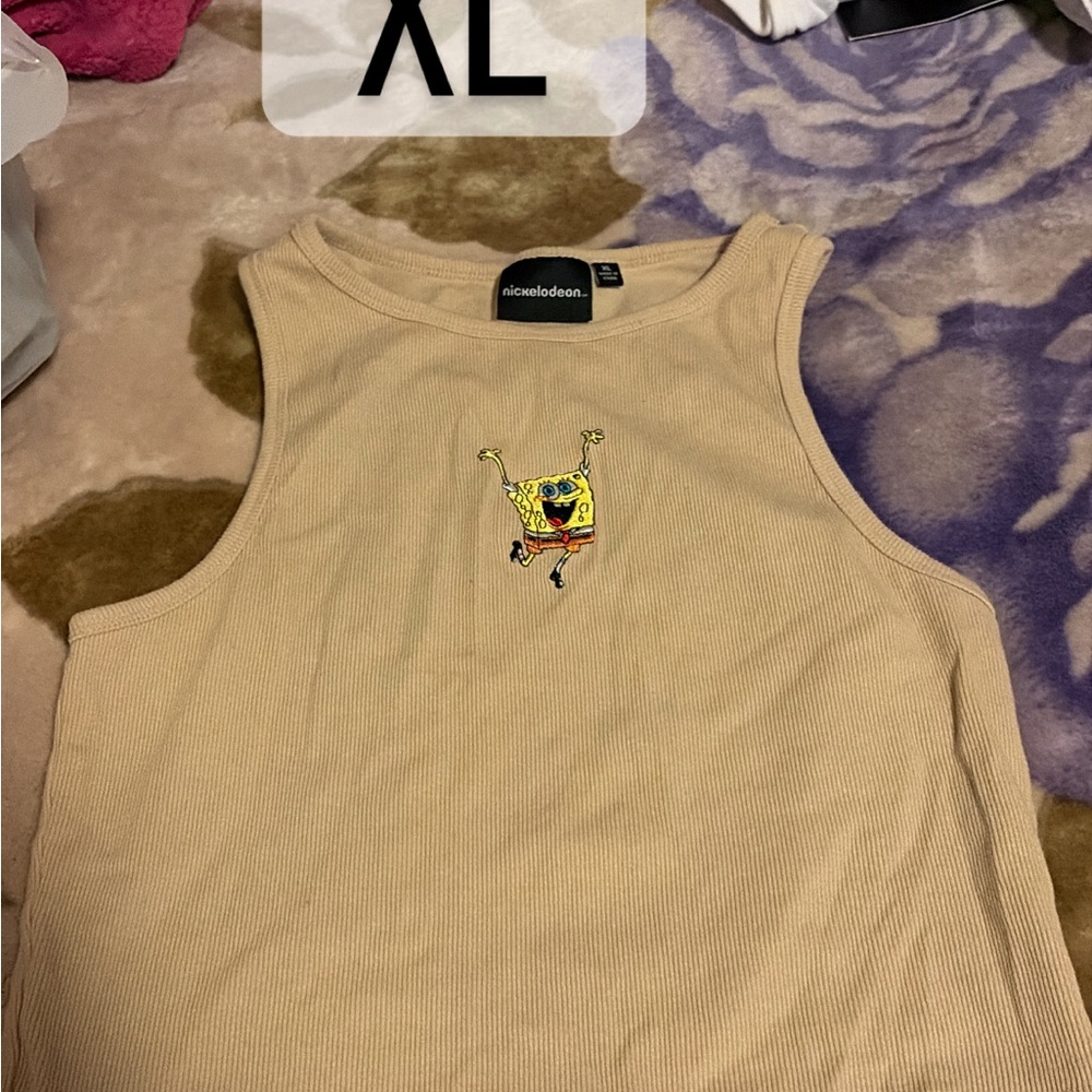 Nickelodeon Beige Tank Top - XL